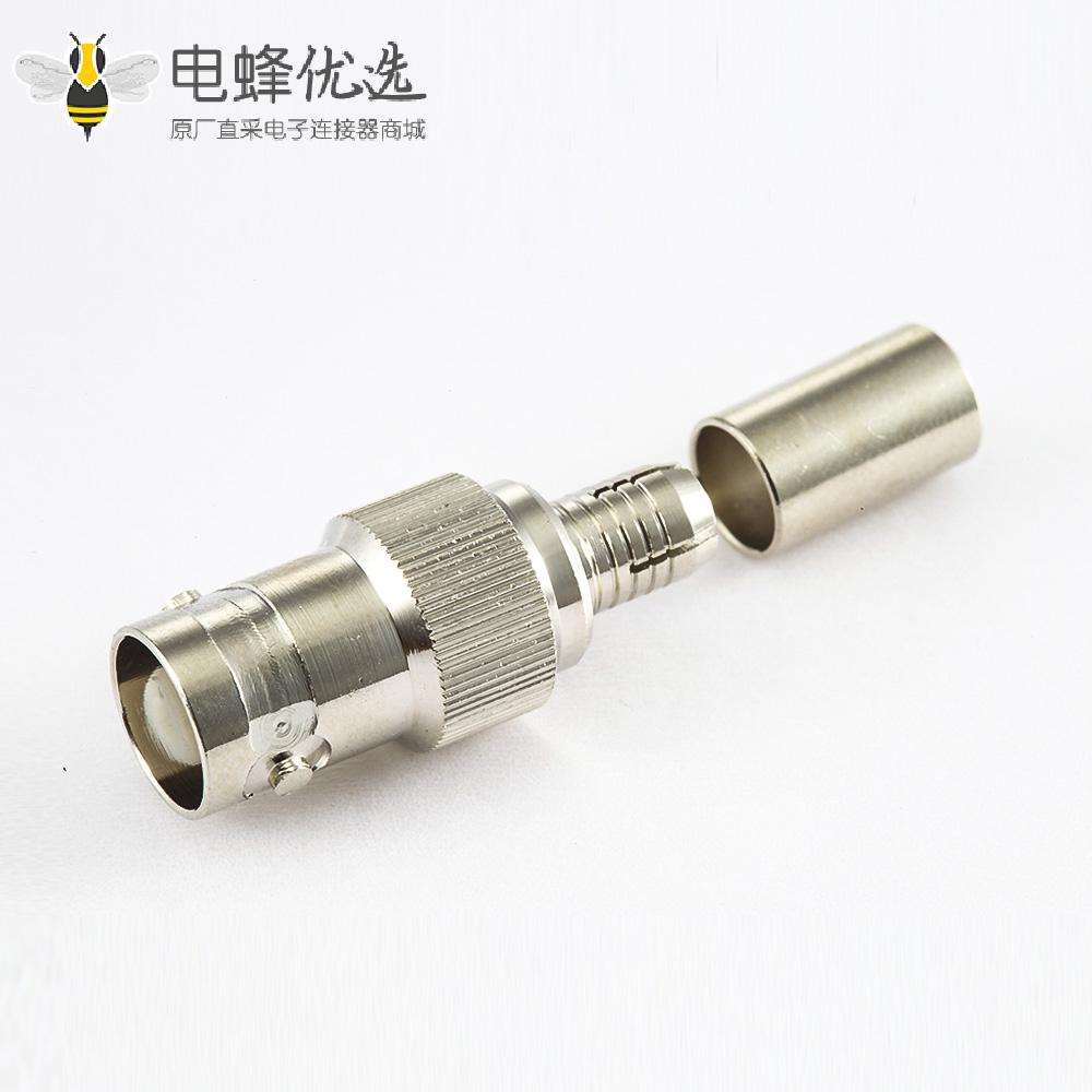 BNC连接器用于RG59接线75&Omega;母头直式压接
