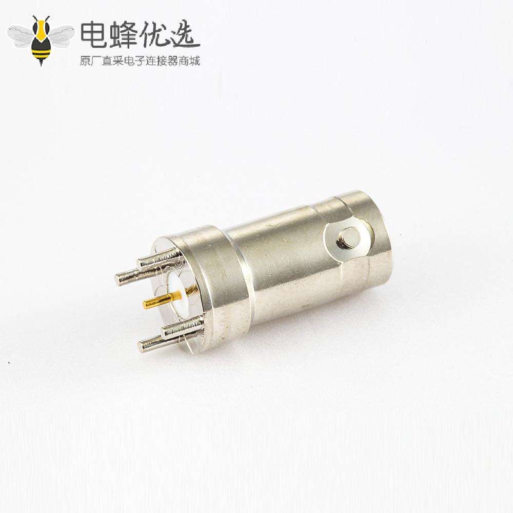 焊接型母头BNC连接器用于PCB安装直插孔50ohm