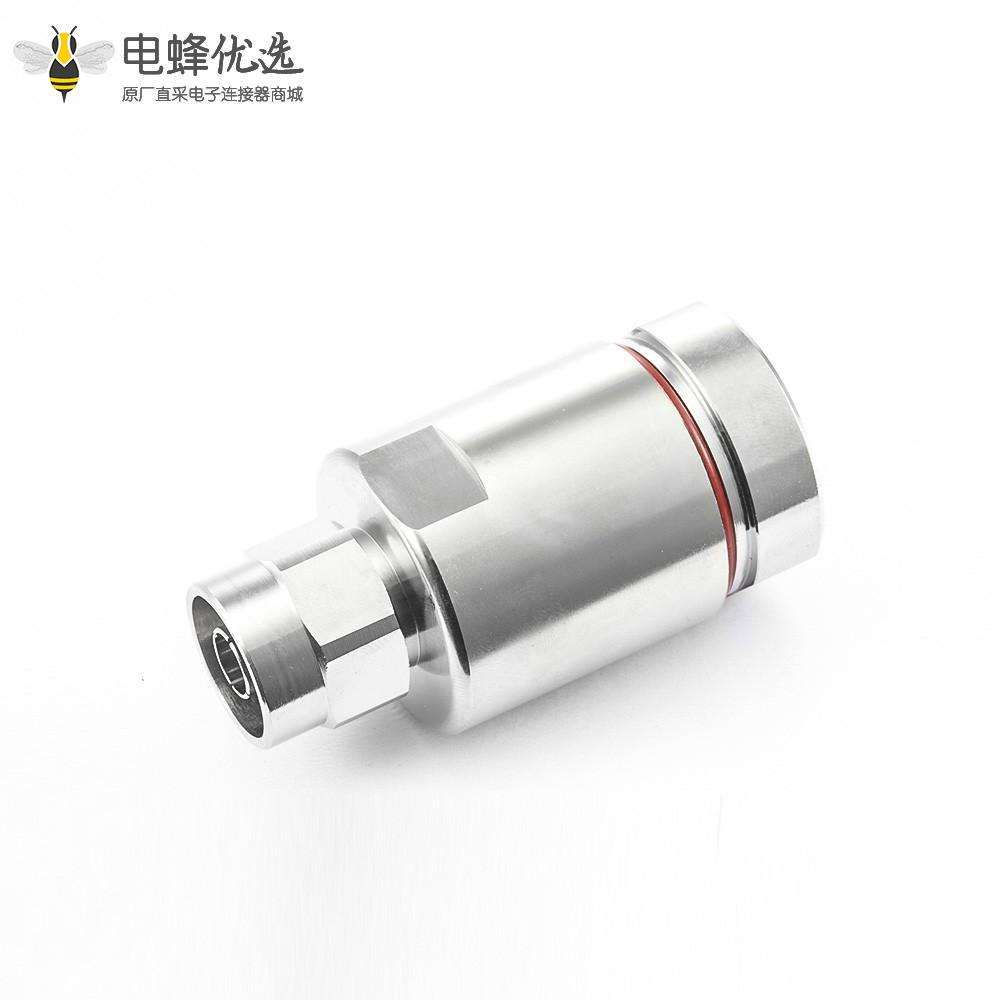 N连接器公头用于7/8同轴电缆直式防水螺母锁紧