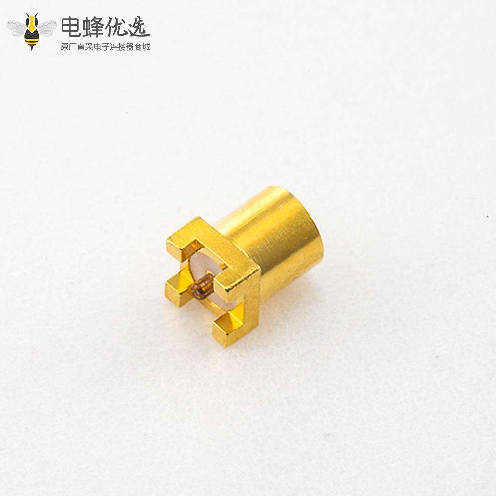 MMCX连接器母头直式焊接PCB安装沉板安装类型