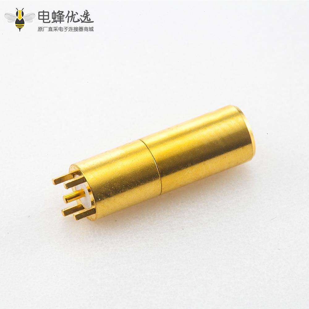 RF连接器SSMB连接器母头直式PCB焊接板安装插孔