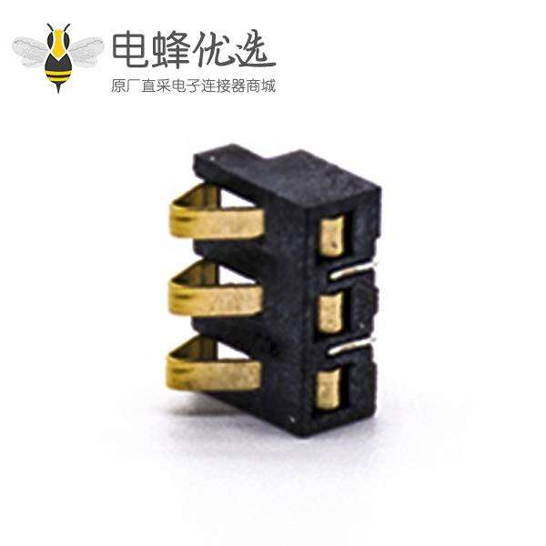 弹片式连接器2.5PH塑高3.0H3芯接PCB板电池座