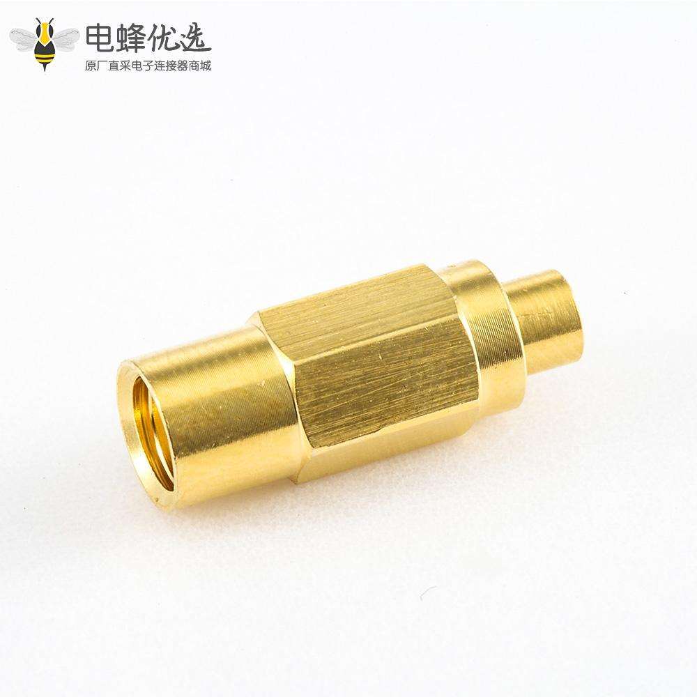 SMC直式连接器母头焊接半软/半刚性-2电缆