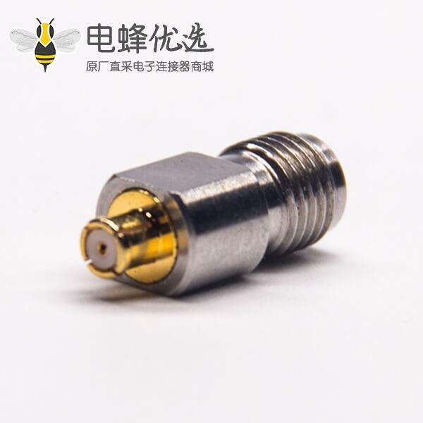 镀金SMP母头转SMA母头高频转接头
