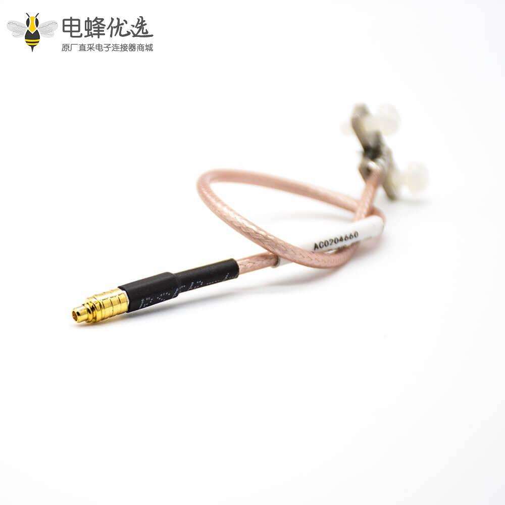 MMCX公头直式加长 PTFE 线材连接器19厘米