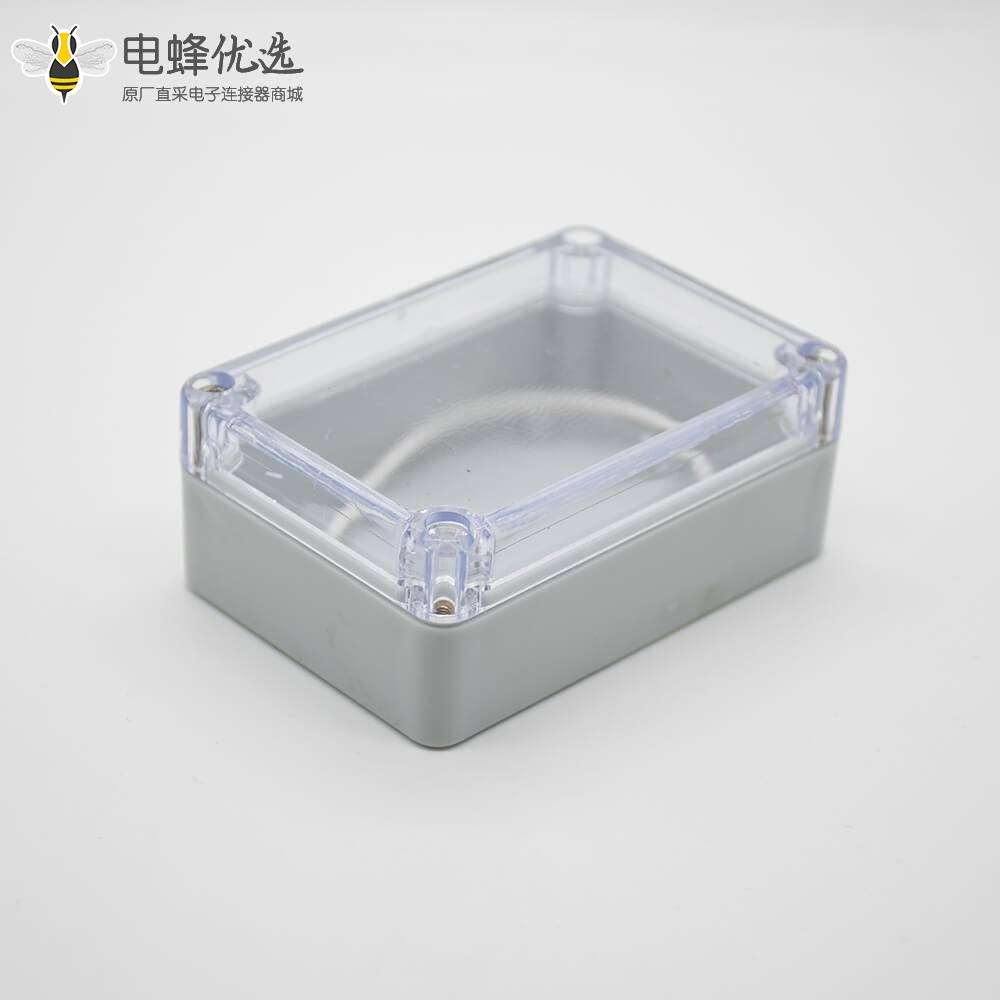 透明盖防水接线盒矩形58&times;83&times;33螺丝固定壳体ABS塑料