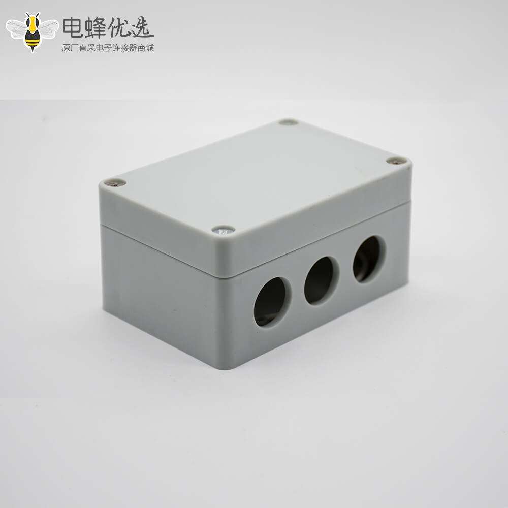 密封防水接线盒100&times;68&times;50螺丝固定6孔ABS塑料外壳