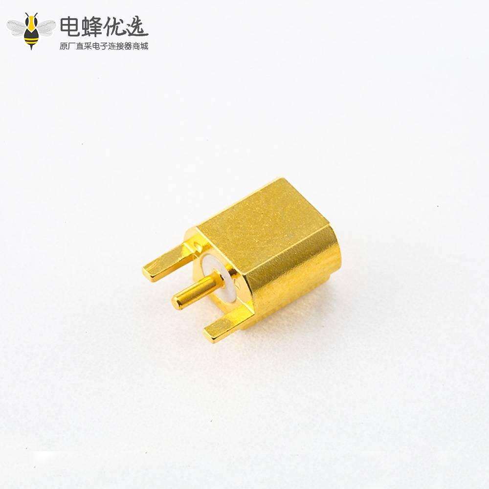 MCX50欧连接器焊接母头直式插孔铜镀金50&Omega;