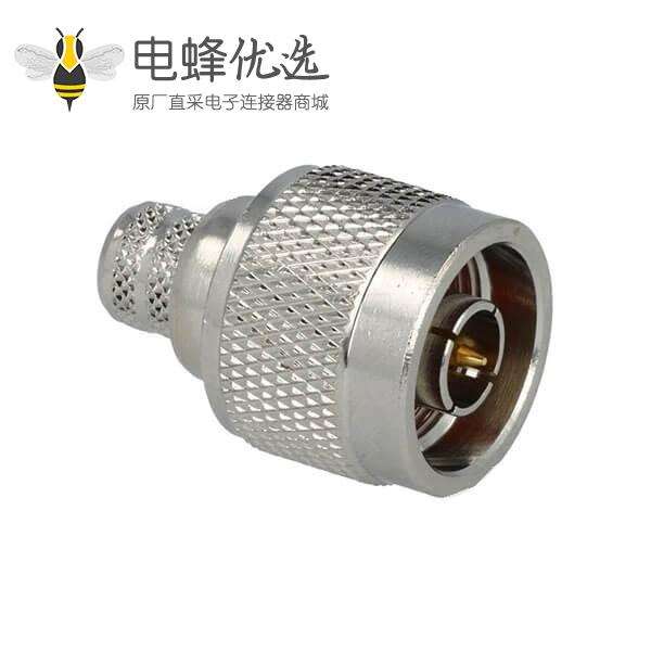 N公头直式50&Omega;压接连接器,用于连接电缆