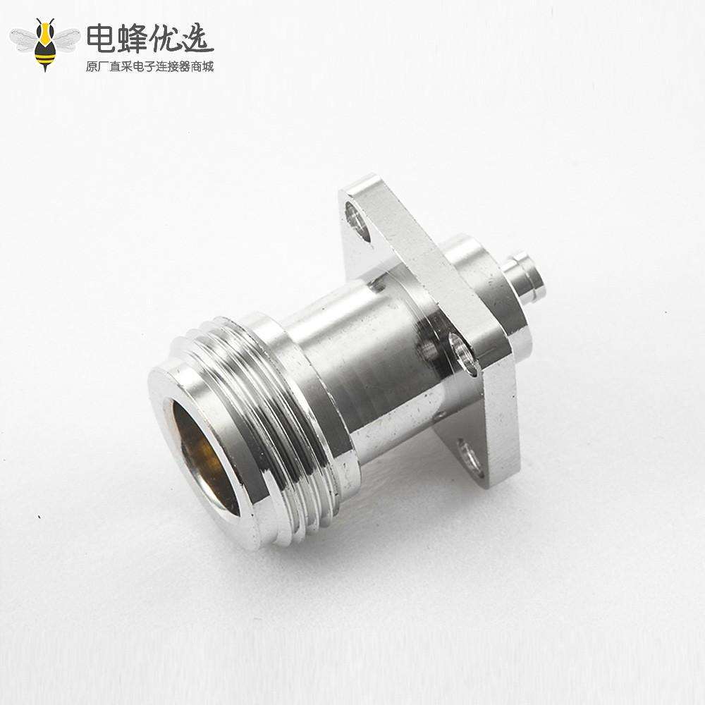N母连接器4孔法兰直焊半柔性半刚性2