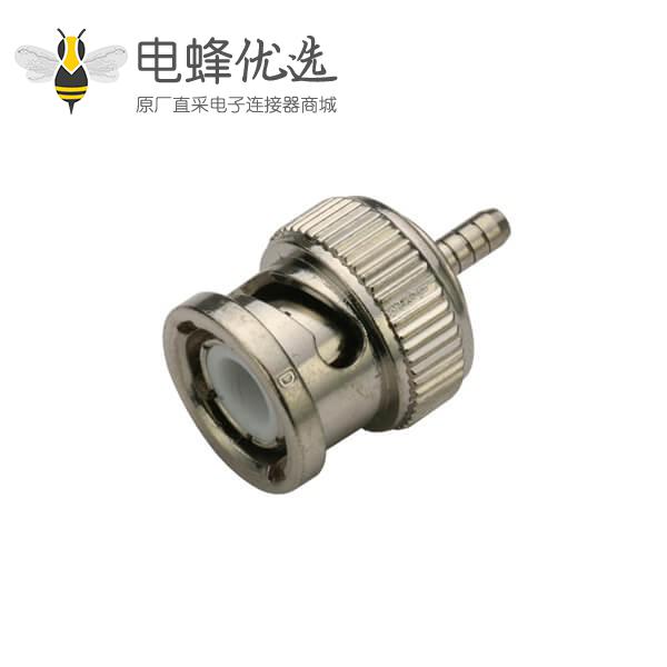 焊接bnc接头 直式公头 50欧姆 射频同轴电缆连接器