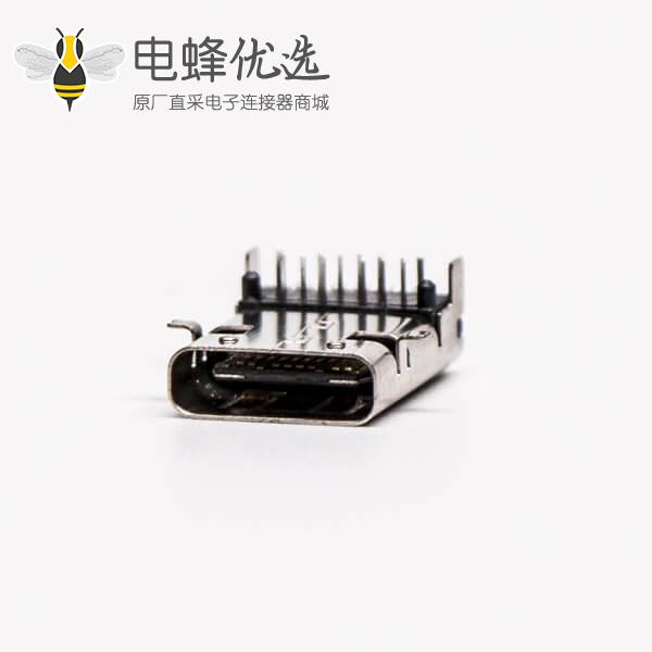 type c母座插板弯式四脚usb3.0连接器