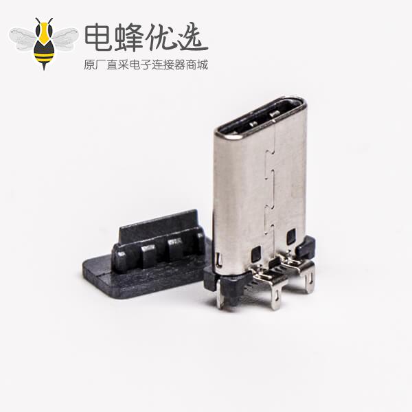 type c 公头直立式SMT贴板插板