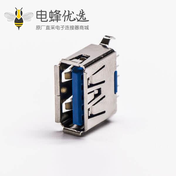 usb3.0 a母头短体type a 180&deg;直式dip插板