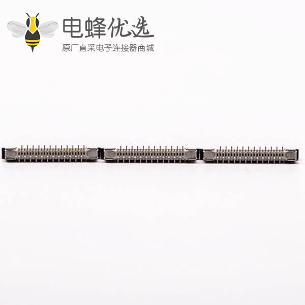 贴片fpc插座带锁0.5mm单面接触12pin接PCB12H2.0