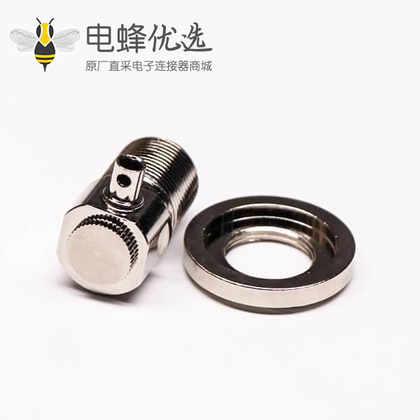 uhf弯式接头母头前锁板端穿墙UHF-SL16-KW33