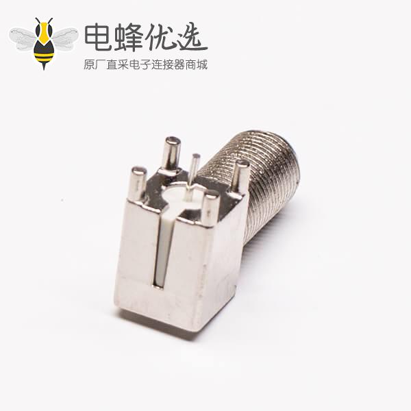 pcb连接器头板端母头射频同轴F型连接器