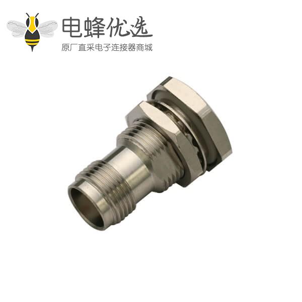 直式穿墙50欧姆反极插座头面板安装接线UT085tnc射频连接器