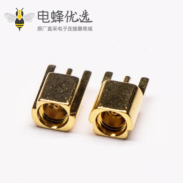 MMCX沉板式母座直式接PCB板镀金