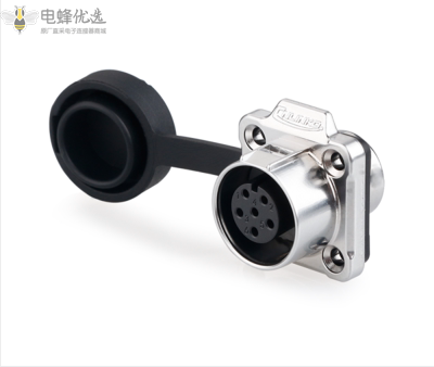 LP-12-6芯方座全金属圆型航空插座微小型接插件连接器