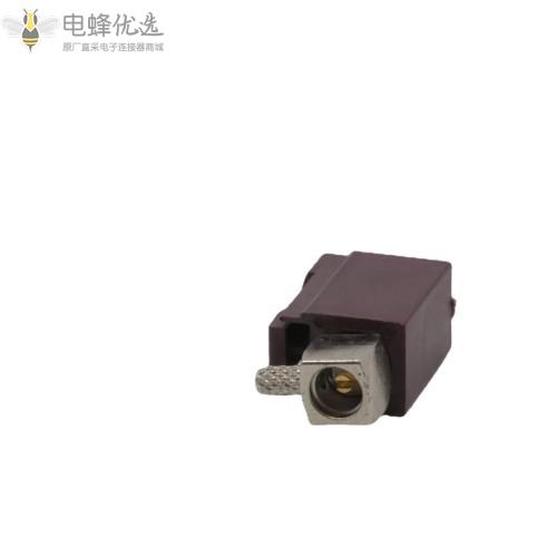 FAKRA-KW1.5-D型紫色弯母头压盖射频同轴汽车连接器接174