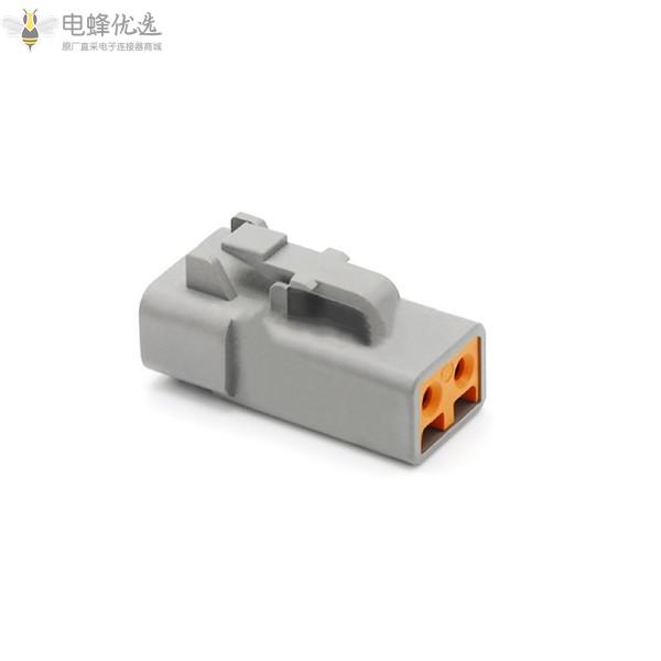 04-2P汽车连接器2芯大电流25A防水对接公母接线端子线束防水插头