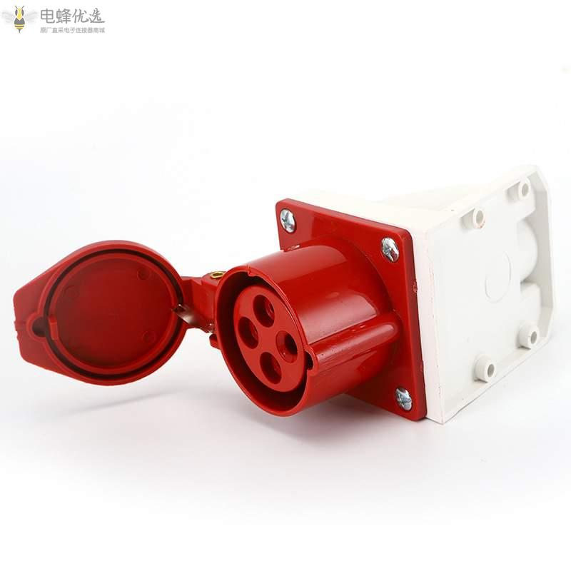 三相四线工业连接器4芯防水IP44舞台灯光航空工业250V插座