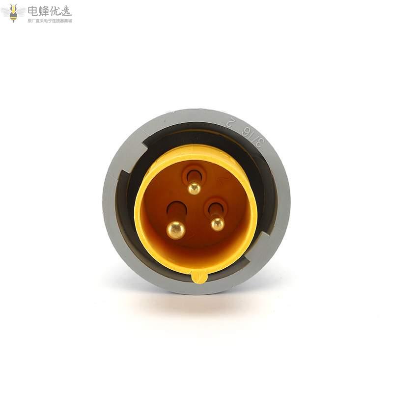 欧标IP67防水工业连接器3芯16A32A工业250V插头航空插座