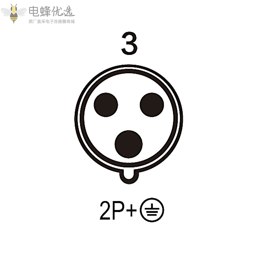 IP44防水TYP101工业连接器3芯2相16A230V防水墙壁式明装插座