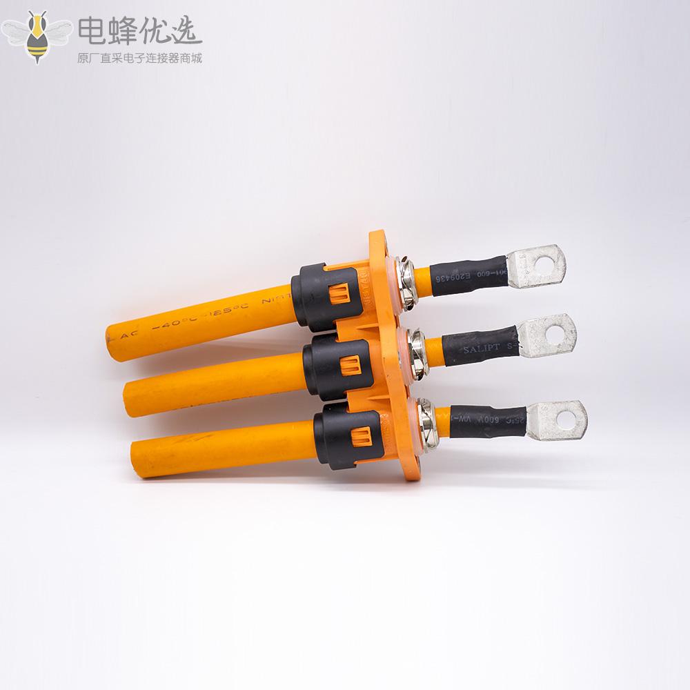 新能源汽车HVPT高压连接器3针塑料外壳接35mm&sup2;厂家定制