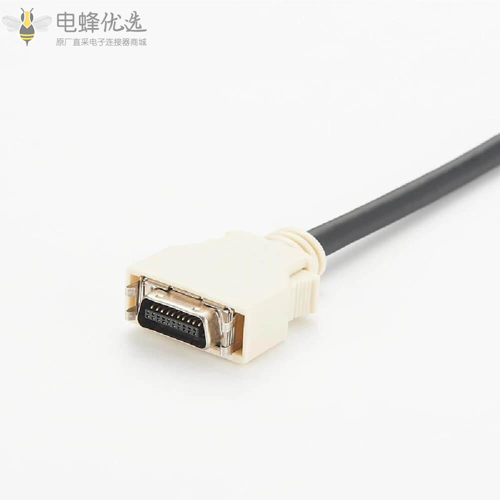 SCSI_MDR型20芯直卡扣式接线3米连接线