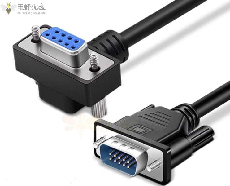 DB9串口公头转母头连接线线长0.5米