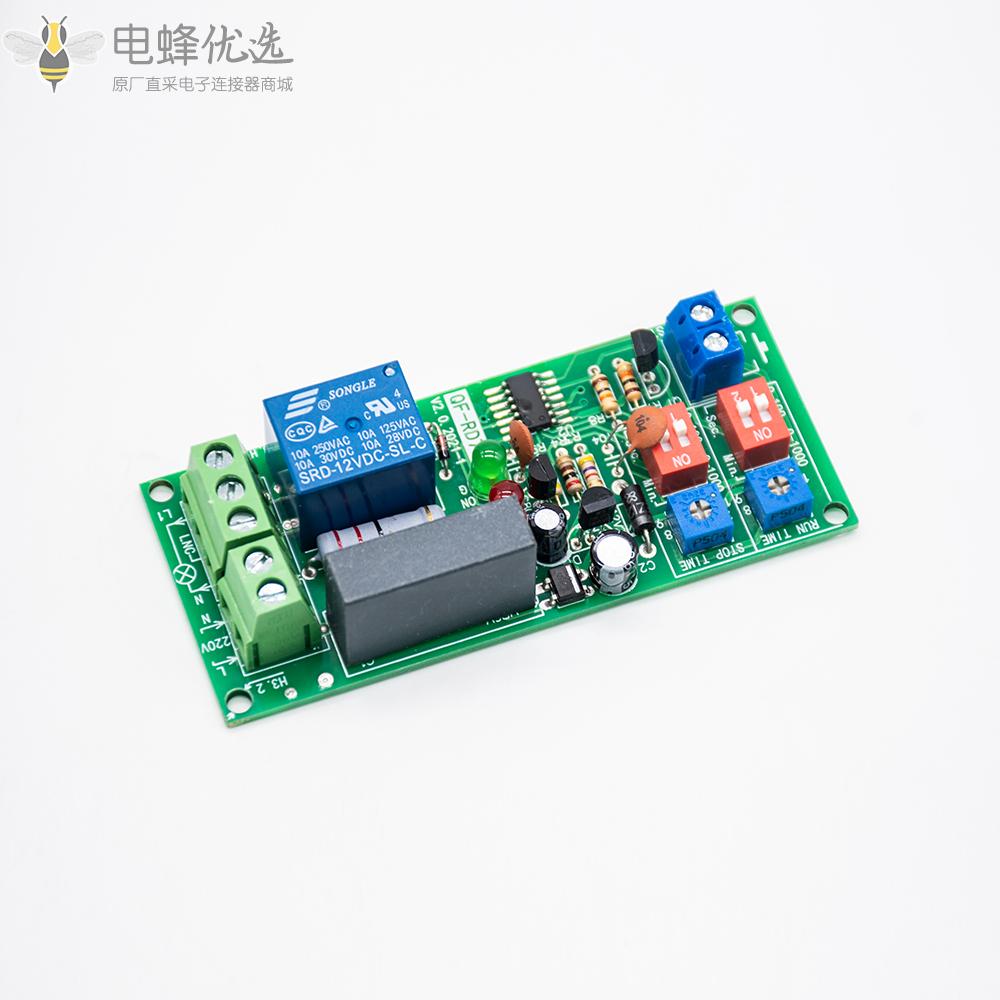 双时间可调循环延迟定时继电器​​无限循环定时器模块AC100/110/120/220/230/240V