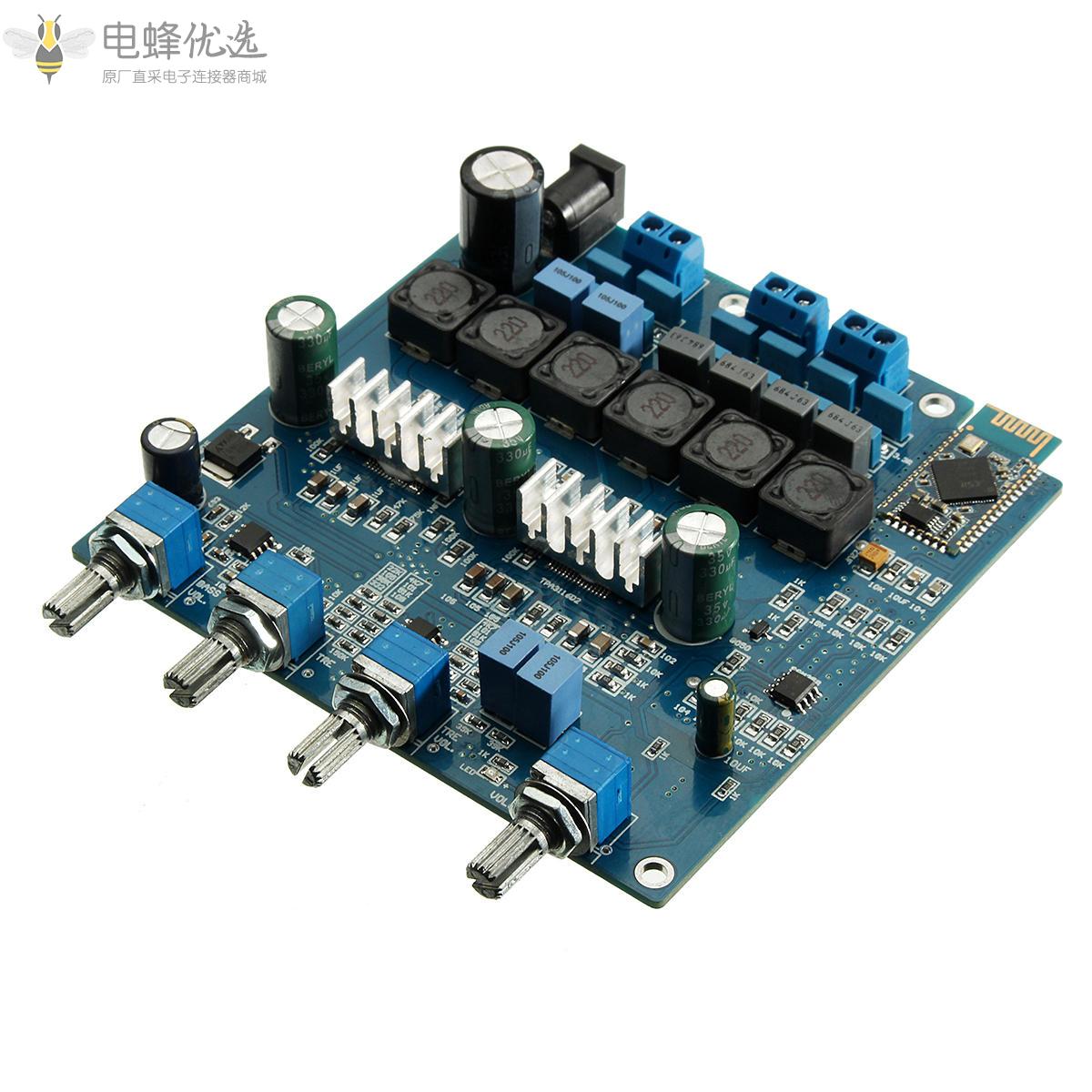 TPA3116_2.1_50Wx2+100W蓝牙CSR4.0_D类功放带亚克力外壳