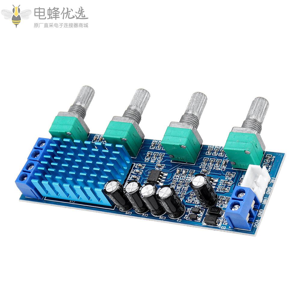 XH_M577_TPA3116D2_12_24V数字功放板音频放大板80W*2大功率音调板