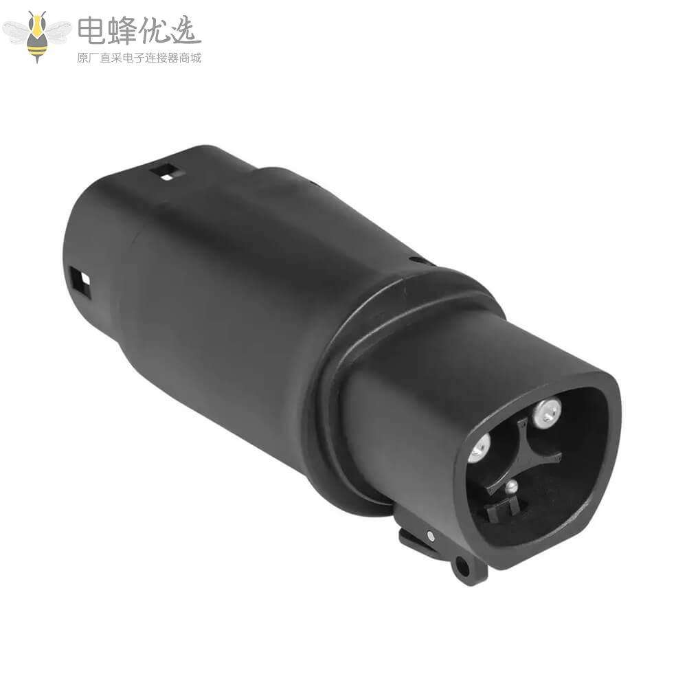 电动汽车充电枪Tesla转Type_2转接头