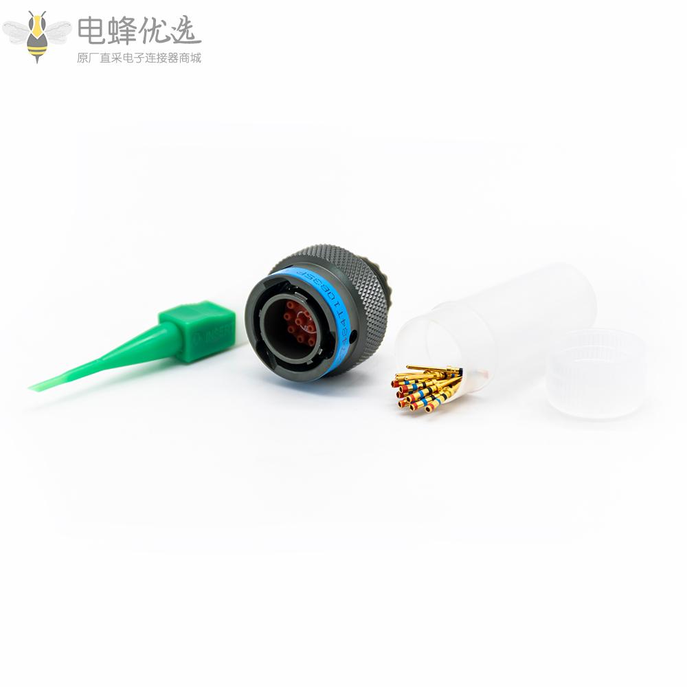 D38999卡口式连接器13芯针式N键位10号壳体插头