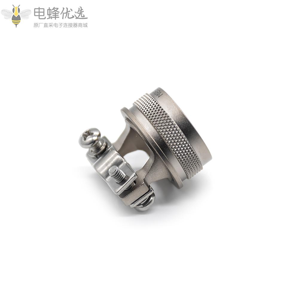 D38999连接器直电缆夹15号壳体镀镍尾附