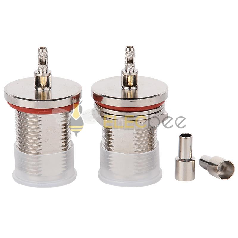 射频连接器N-KY-1.5牙长23mmN型母头开窗式带防水圈RG316 RG086线