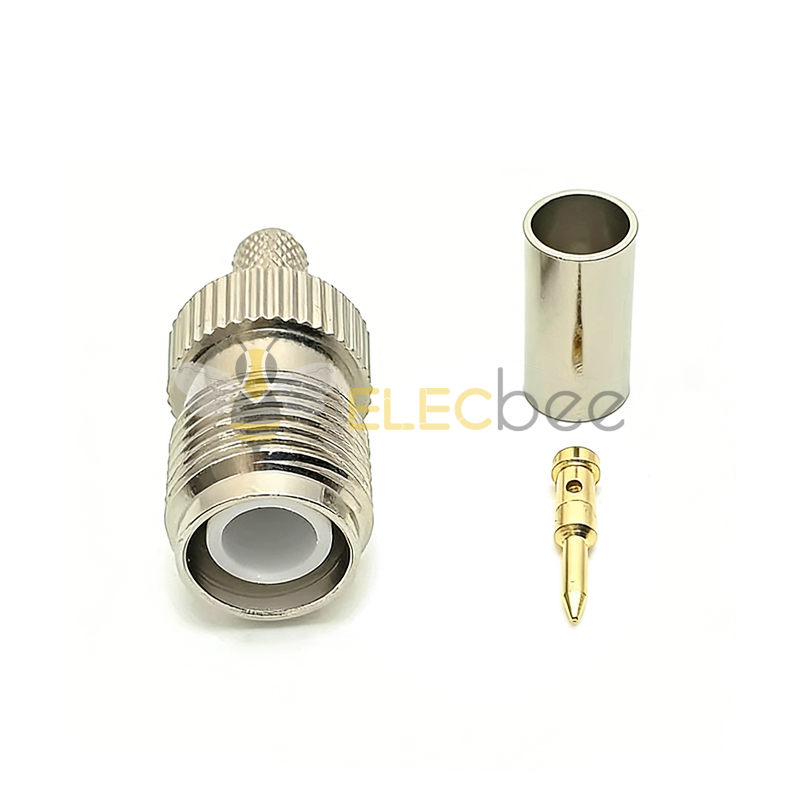 RP-TNC-C-K-3 TNC-C-K5 射频连接器 反极TNC母头 压接SYV50-3线缆