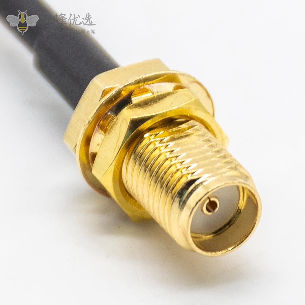 SMA弯头射频线SMA母头转弯公头RG316组装线材