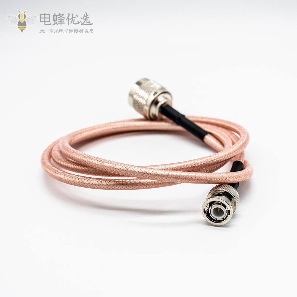 射频线接头N型公头直式转BNC公头直式接RG142