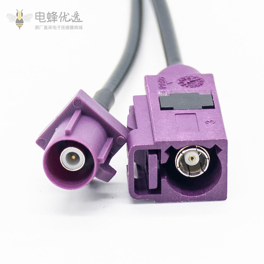 车载天线延长线Fakra D型公转母直式天线1米